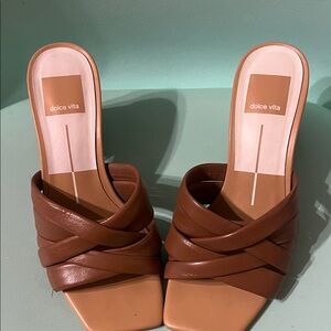 Dolce Vita Women's Tan Strappy Heels